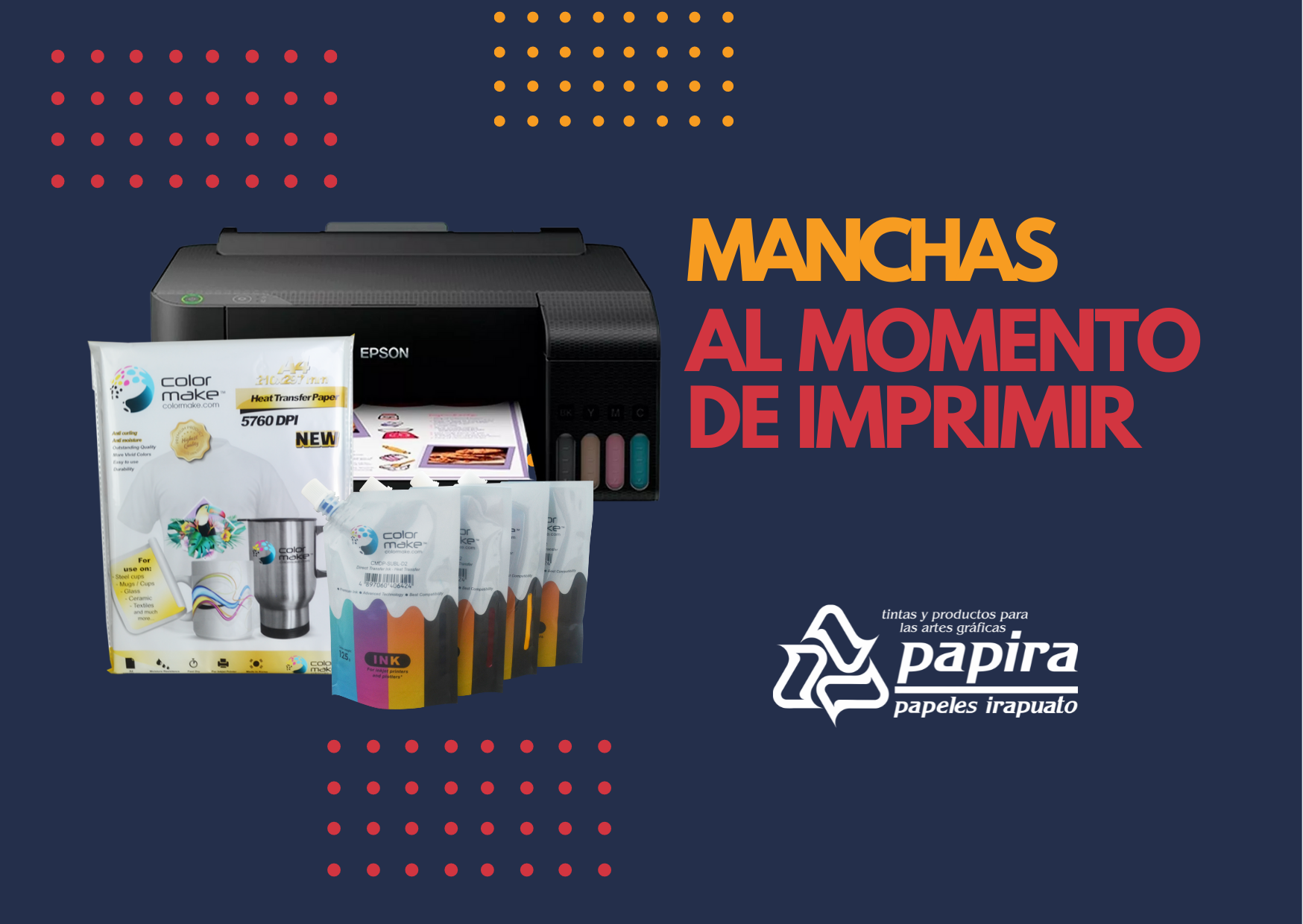 Manchas al Imprimir Papel de Sublimación