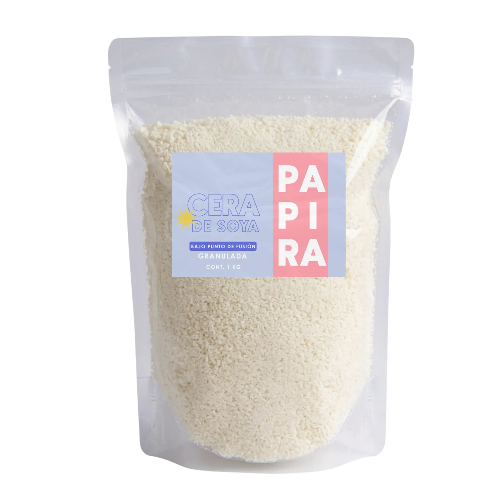 Cera De Soya De Bajo Punto De Fusión Granulada Papira 1 Kg