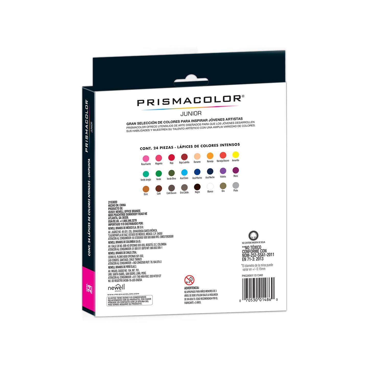 Prismacolor Colores de Madera Junior, 24 Lápices