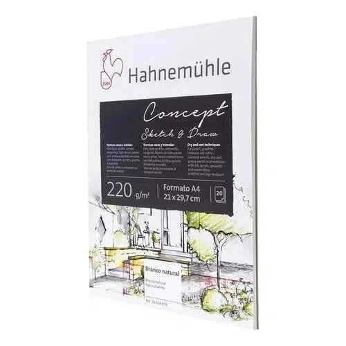 Block Hahnemuhle Concept Blanco Natural A4 220 Gr 20 Hojas