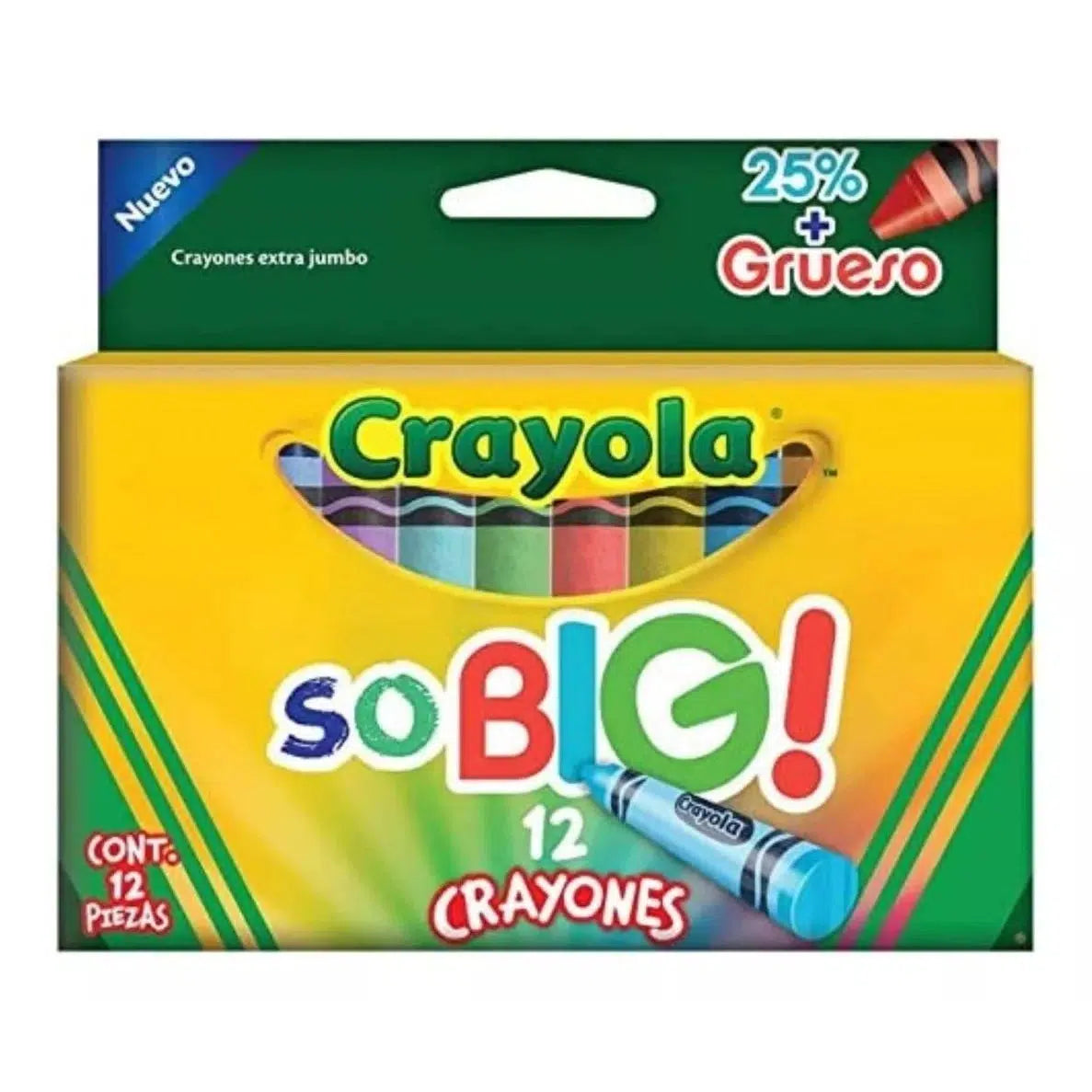 Crayones Extra Jumbo Crayola So Big Estuche Con 12 Colores
