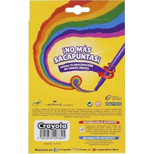 Crayones Twistables Largos Crayola Estuche Con 12 Piezas