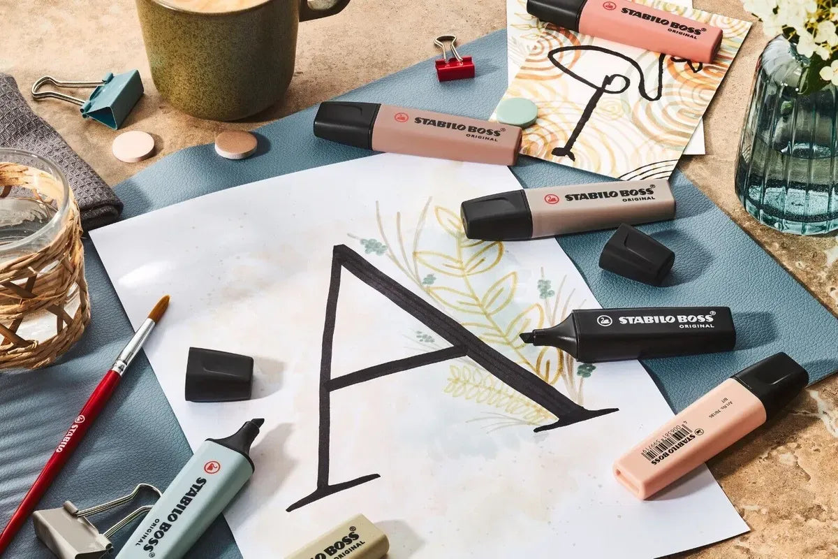 Kit Resaltadores Marcatextos Stabilo Boss Nature Colors 7 Pz