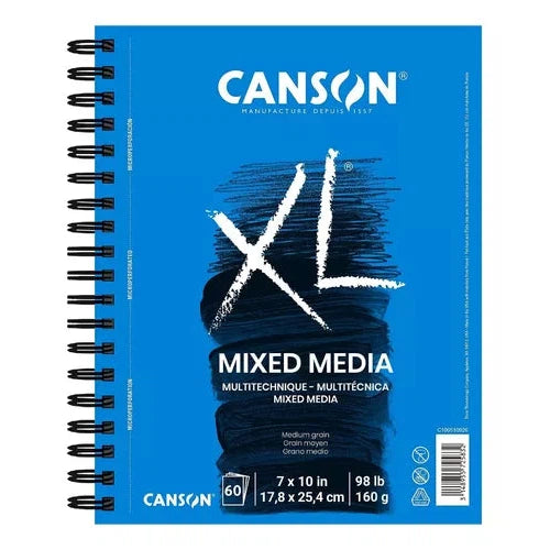 Block Mix Media Xl Canson 160 G 17.8 X 25.4 Cms 60 Hojas