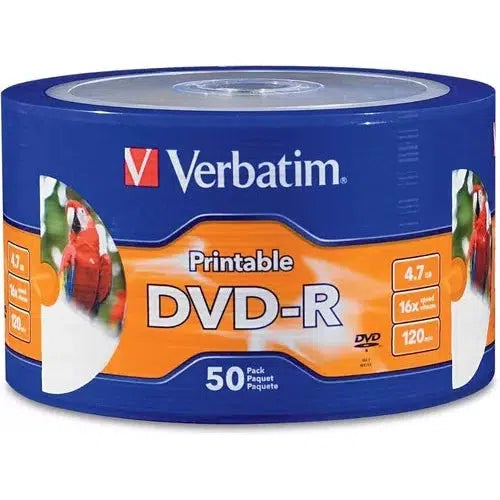 Disco Dvd Imprimible Verbatim 4.7 Gb 16x 120 Mins 50 Piezas