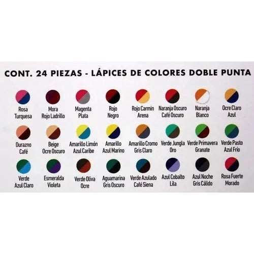 Lápices De Colores Prismacolor Con 24 Doble Punta 48 Colores
