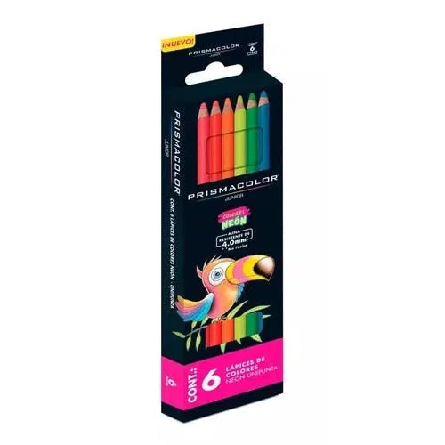 Lápices De Colores Prismacolor Junior Neón Caja 6 Piezas