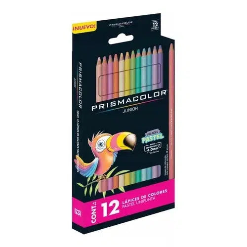 Lápices De Colores Prismacolor Junior Pastel Caja 12 Piezas
