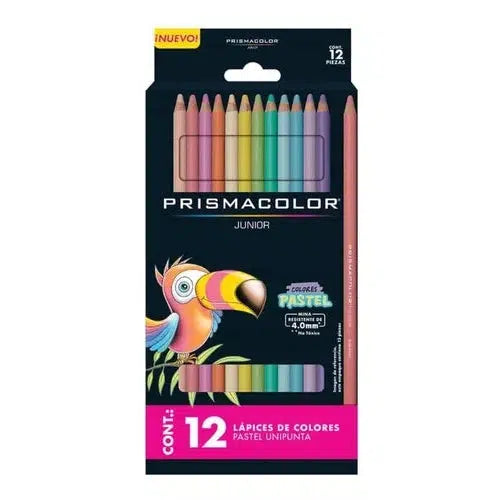 Lápices De Colores Prismacolor Junior Pastel Caja 12 Piezas