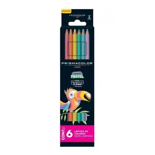 Lápices De Colores Prismacolor Junior Pastel Caja 6 Piezas