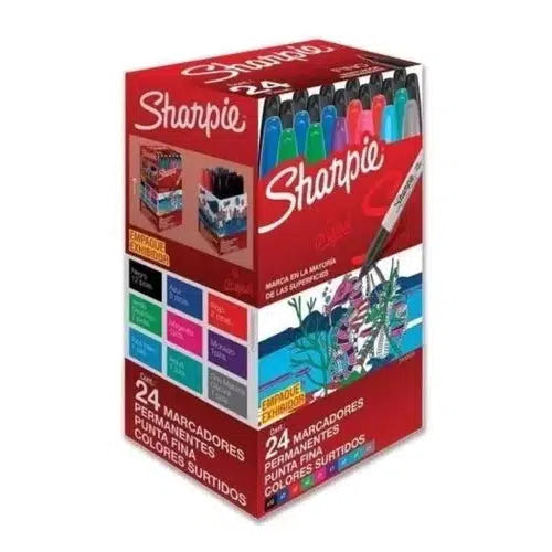 Marcador Permanente Sharpie Colores Surtidos 24 pzas. – Dupapier