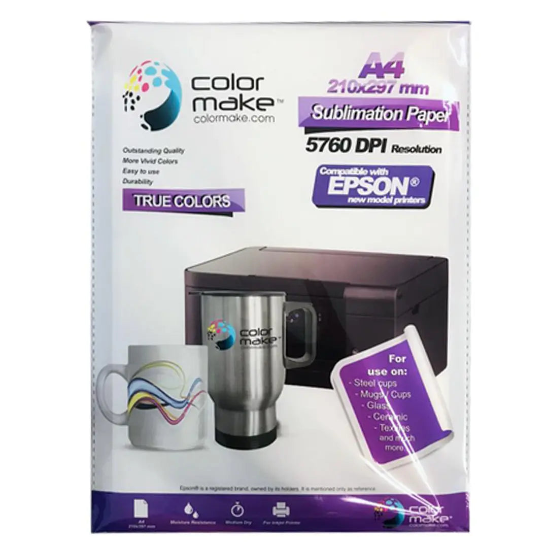 Papel para Sublimar A4 Epson True Colors Color Make