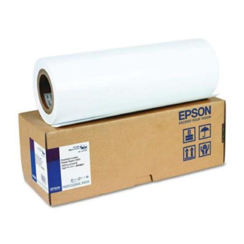 Papel Fotografico Epson en Rollo Premium Luster S042079 (16"X100") Impresora de Inyección de Tinta Tipo Satinado Mate 260 GM Color Blanco