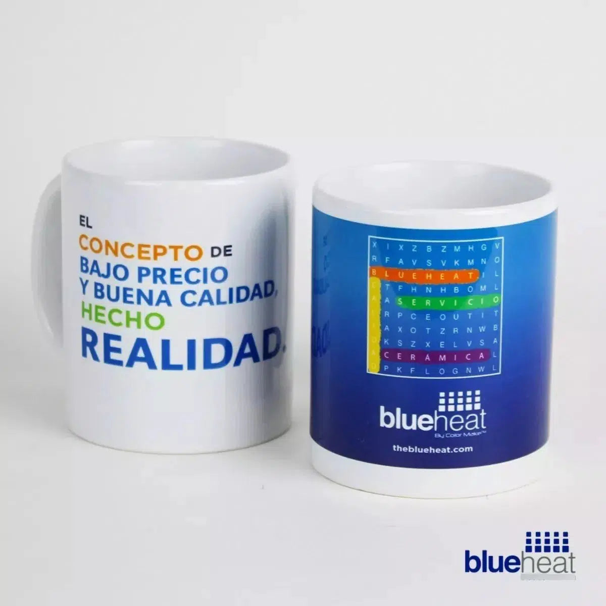 Taza Blanca Para Sublimar Sublimación 11 Oz Blue Heat