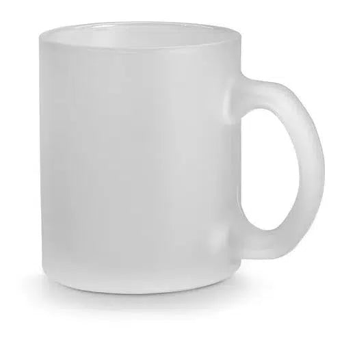 Taza para Sublimar Glaseada de Vidrio Esmerilada 11 Oz.