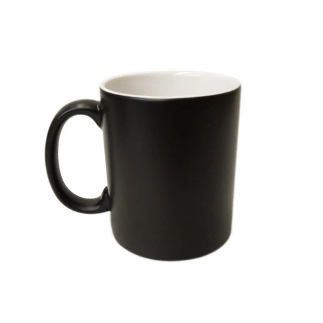 Taza para Sublimar Mágica Negra 11 Oz. Color Make Acabado Mate