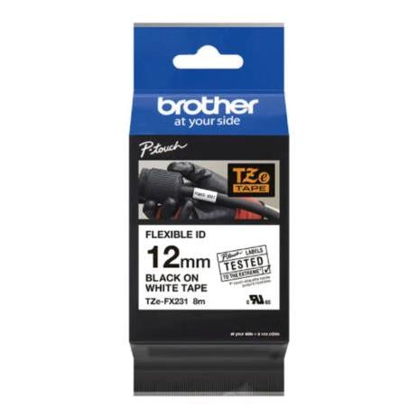 Cinta para Impresora Brother TZEFX231 TZ Transferencia Térmica Papel Blanco