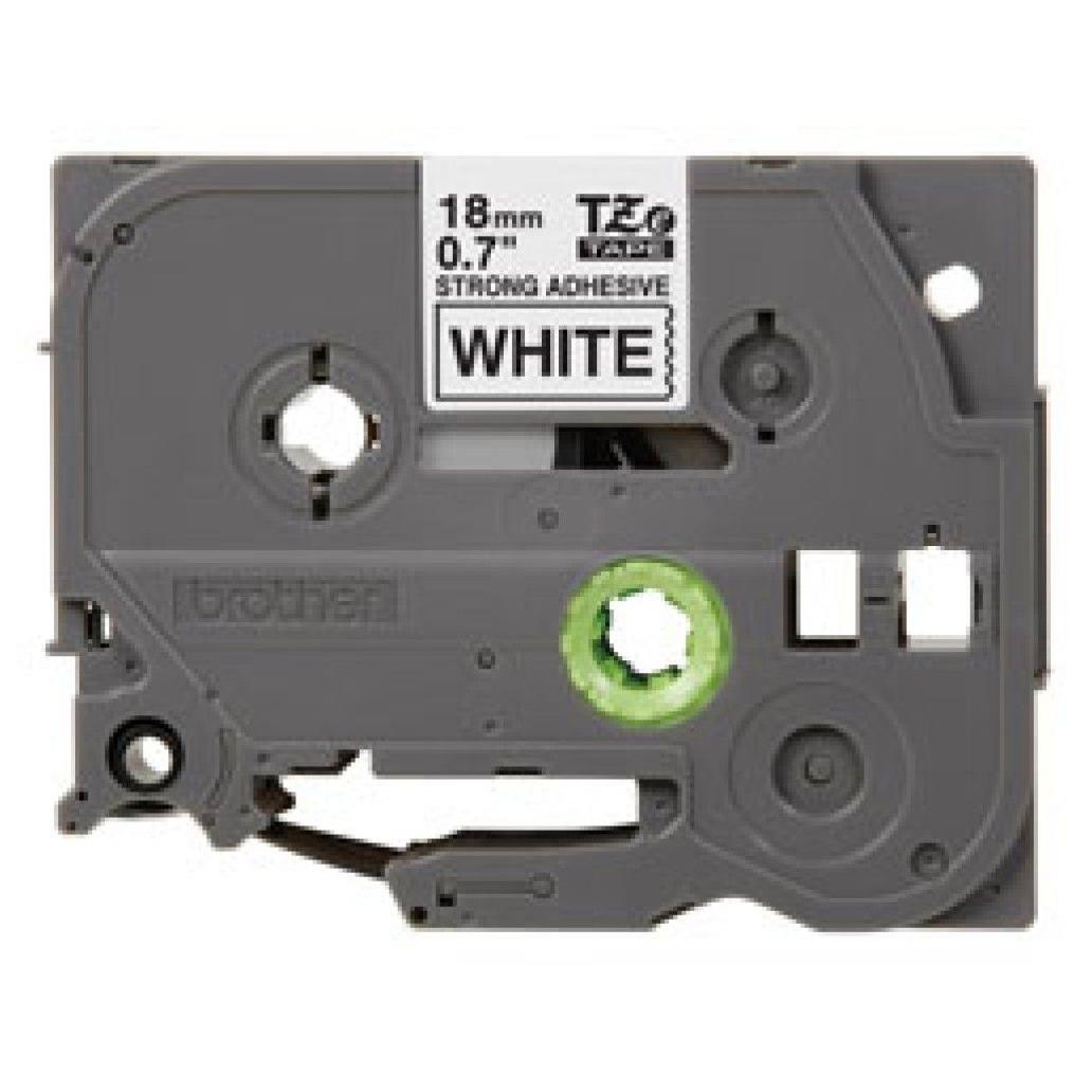 Cinta para Impresora de Etiquetas Brother TZeS241 TZ Transferencia Térmica Negro sobre Blanco PT-1500