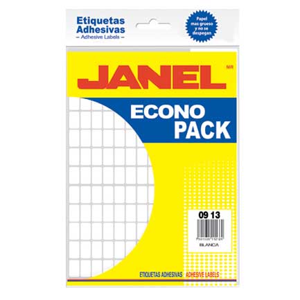 Etiquetas Autoadhesivas Janel 9X13 Estándar 2160 Pieza(s) Blanco