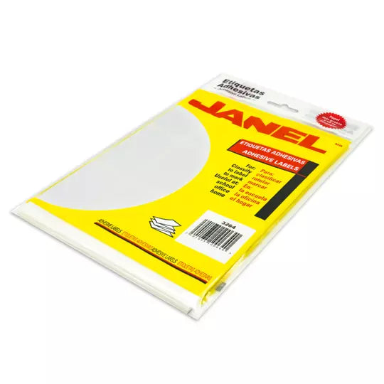 Etiqueta blanca JANEL clasica no. 24 con240 etiquetas de 32x64mm