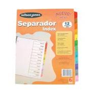 Acco Wilson Jones Separador P1348, 12 Divisiones, Blanco