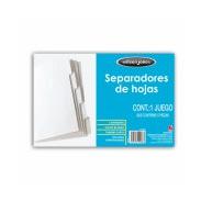 Acco Wilson Jones Separador P2188, 5 Divisiones, Blanco