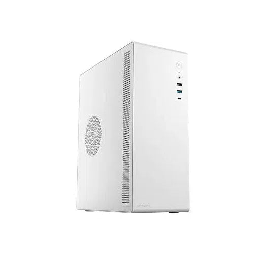 Gabinete Acteck Neuss GI485, Micro-Tower, Micro-ATX/ITX, USB 2.0/3.2, con Fuente de 450W, sin Ventiladores, Blanco