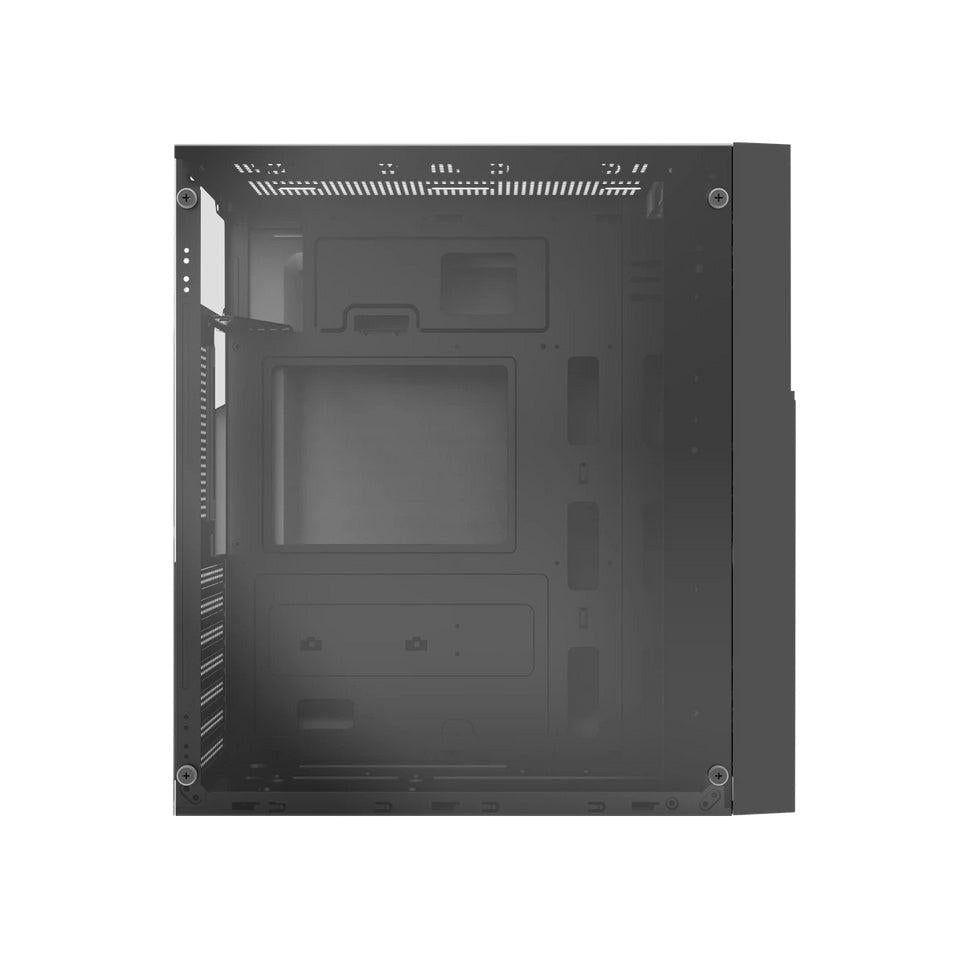 Gabinete Acteck Draco GM450 con Ventana RGB, Midi-Tower, ATX/Micro-ATX/Mini ATX, USB 2.0, con Fuente de 500W, sin Ventiladores Instalados, Negro