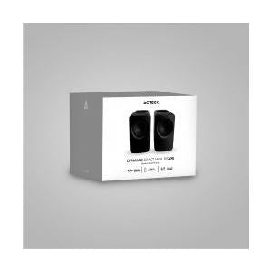 Acteck Bocina para Computadora Dynamic Exact Mini BS475, Bluetooth, Alámbrico/Inalámbrico, 2.0, 10W RMS, Negro - 2 Piezas