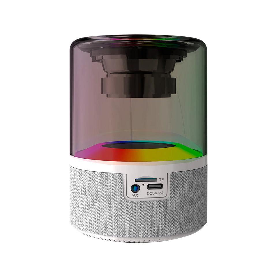 Acteck Bocina Portátil Glee Pure AP30, Bluetooth, Inalámbrico, 5W RMS, USB-C, Blanco