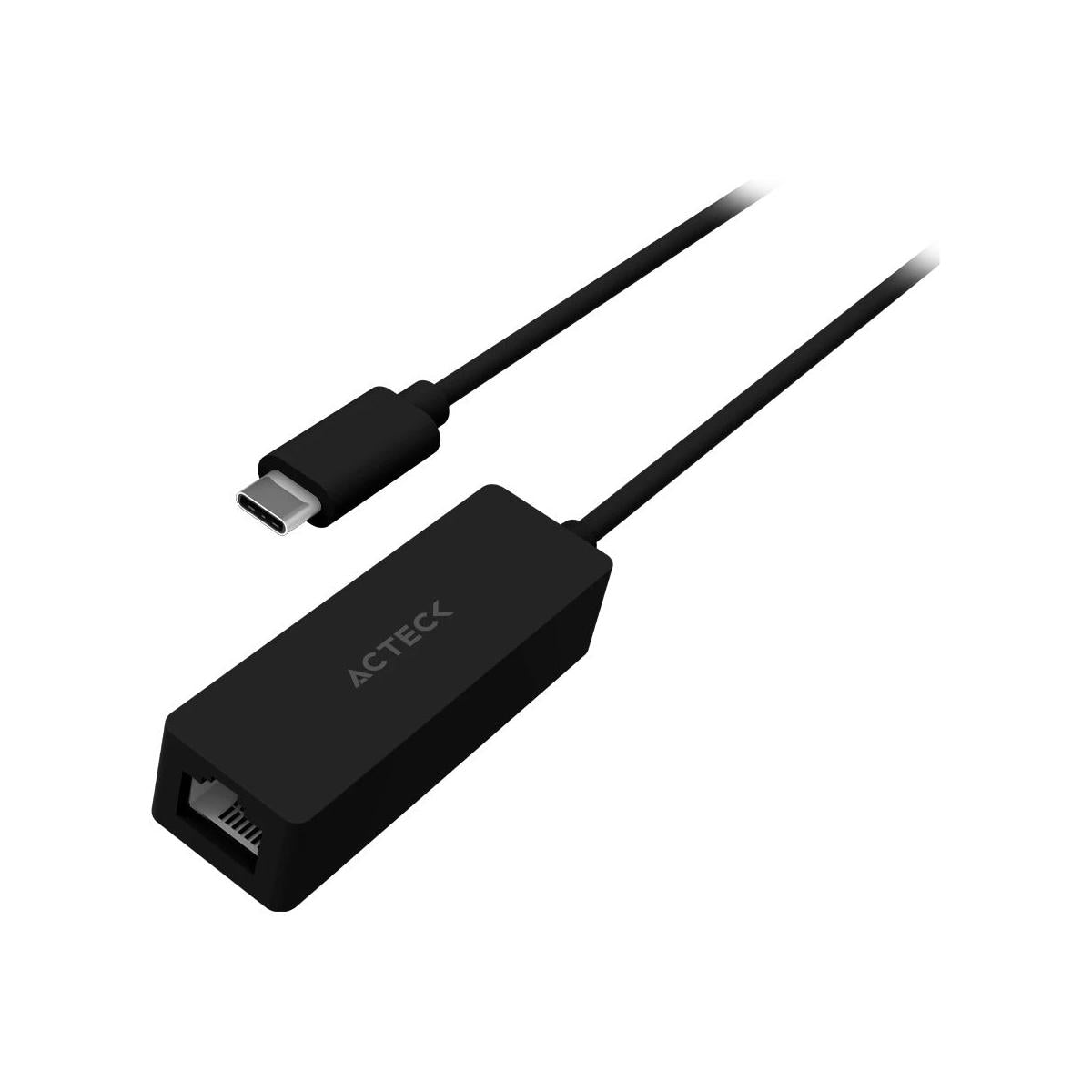 Acteck Adaptador de Red Shift Plus AE425 USB-C, 1000 Mbit/s, Negro