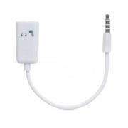 Manhattan Adaptador de Audio 3.5mm Macho - 2x 3.5mm Hembra, Blanco