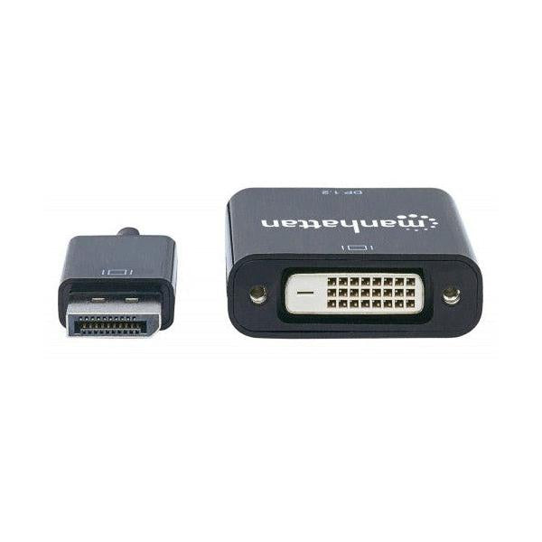 Manhattan Adaptador Displayport 1.2 Macho - DVI-D Hembra, 1.5cm, Negro
