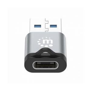 Manhattan Adaptador USB 3.0 Macho - USB C Hembra, Gris