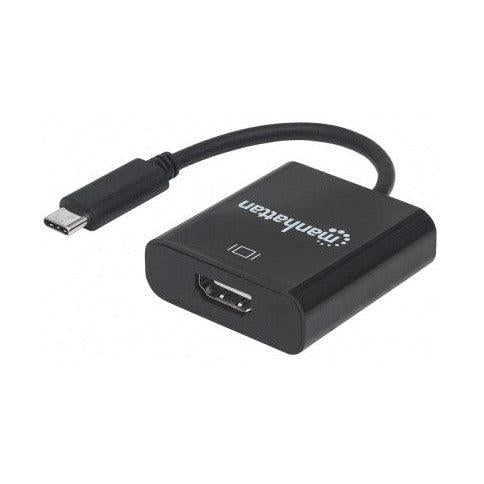Manhattan Adaptador USB-C 3.1 Macho - VGA Hembra, Negro