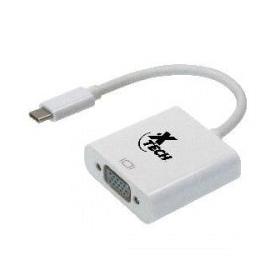 Xtech Adaptador USB Type-C Macho - VGA Hembra, Blanco