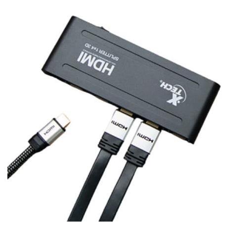 Xtech Adaptador HDMI, 2 Puertos, 1920 x 1080 Pixeles, Negro