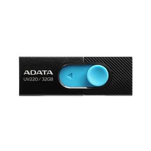 Memoria USB Adata UV220, 32GB, USB 2.0, Negro/Azul