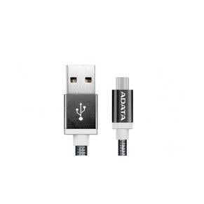 Adata Cable Android USB 2.0 A Macho - Micro USB 2.0 B Macho, 1 Metro, Negro