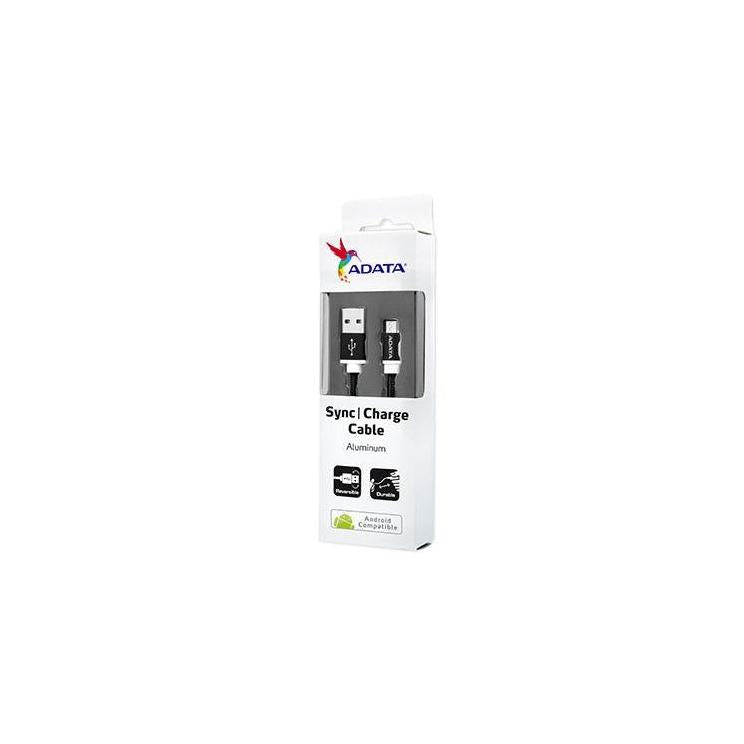 Adata Cable Android USB 2.0 A Macho - Micro USB 2.0 B Macho, 1 Metro, Negro