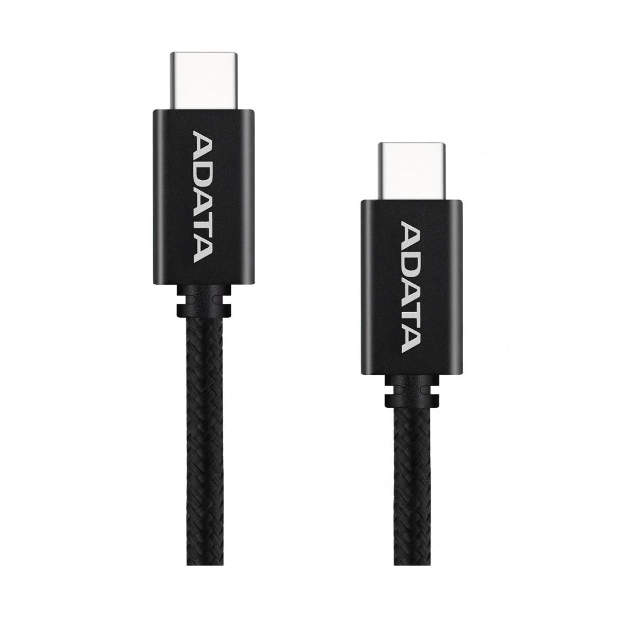 Adata Cable USB-C Macho - USB-C Macho, 1 Metro, Negro