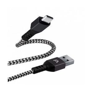 Argomtech Cable USB-C Macho - USB-A Macho, 1.8 Metros, Negro