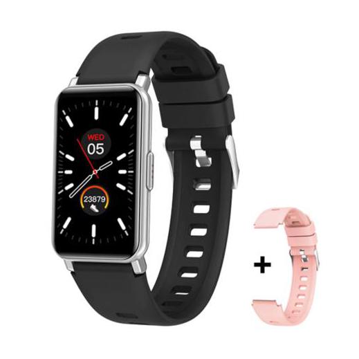 Smart Watch Argomtech Skeiwatch B20 Pantalla IPS de 1.45" IP68 Resolución 172x320p 2 Correas Incluidas Negro y Rosa