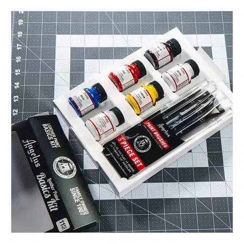 Kit Pintura Acrílica Angelus Piel Leather Paint Basics Kit