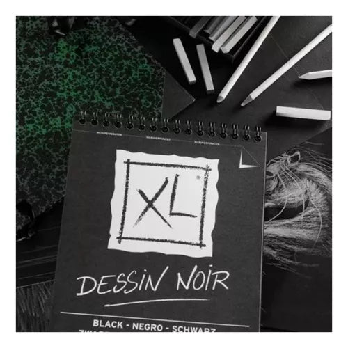 Block Arte Dessin Noir Canson Negro Espiral A4 150g 40 Hojas