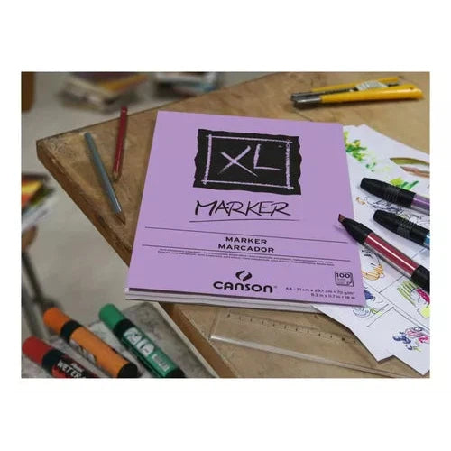 Block Canson Marker Marcador 70 G A4 21 X 29.7 Cm 100 Hojas