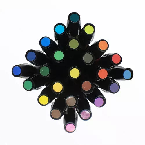 Set Marcadores Plumón Ad Chartpak Set A Básico Tri-nib 25 Pz