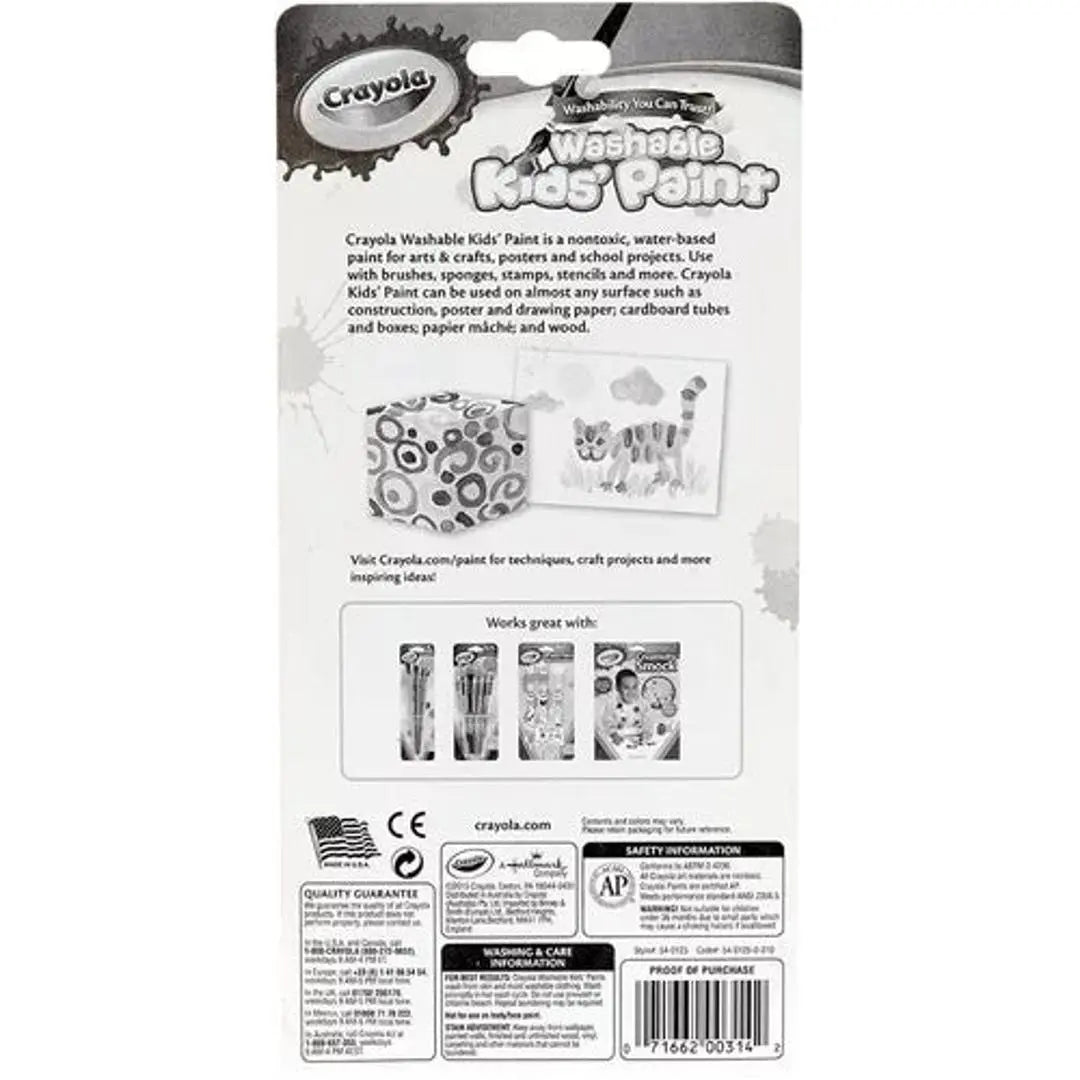 Pinturas Pinturitas Escolares Lavables Crayola 18 Colores