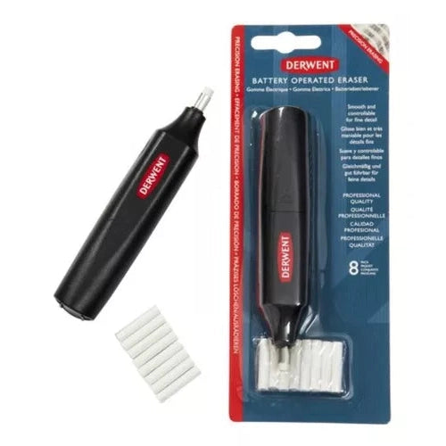 Goma Borrador Eléctrico Derwent Para Precisión Detalles
