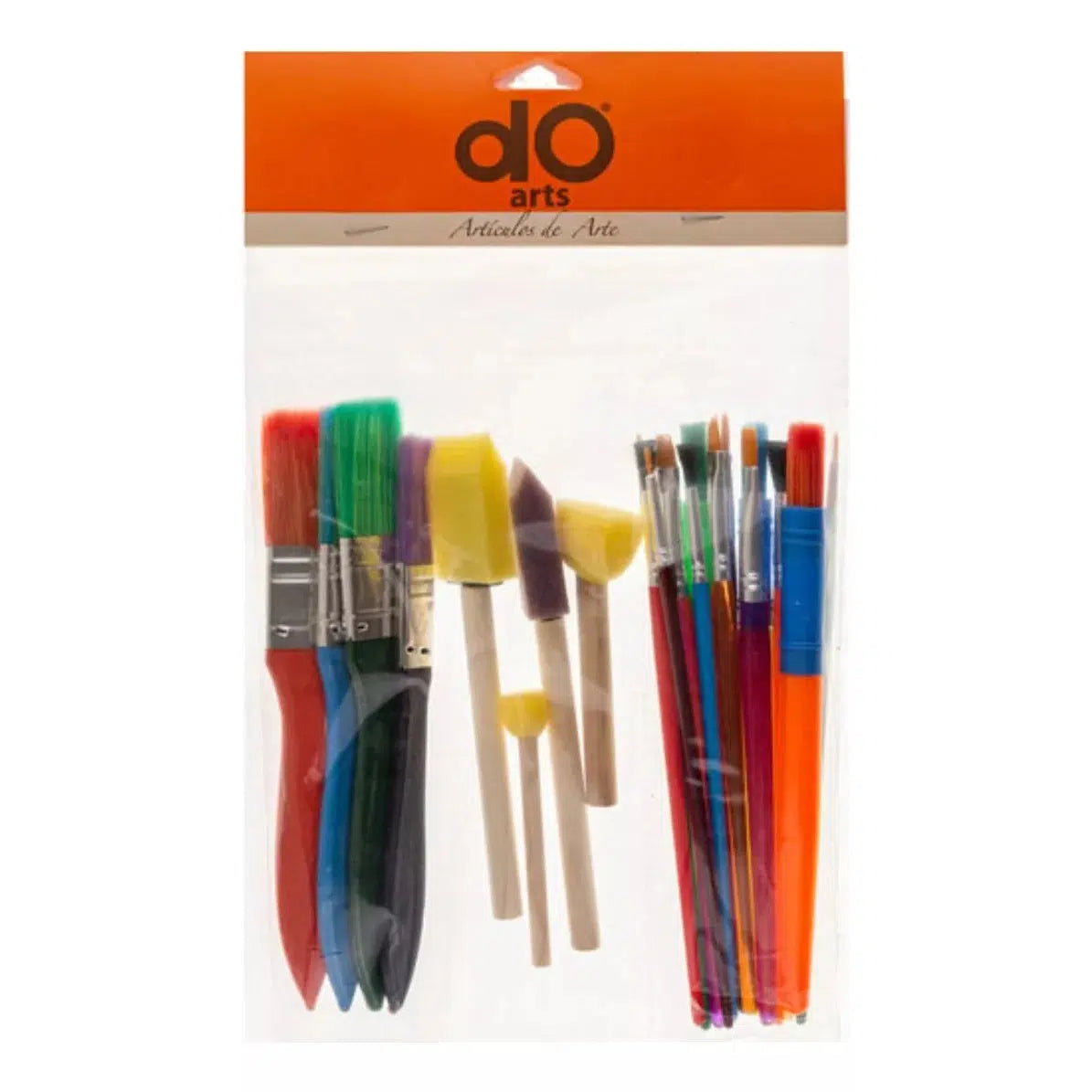 Juego De Pinceles Y Esponjas Do Arts Surtidos 25 Piezas